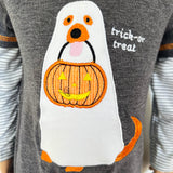Halloween Ghost Dog Trick or Treat  Baby Toddler Boys Romper