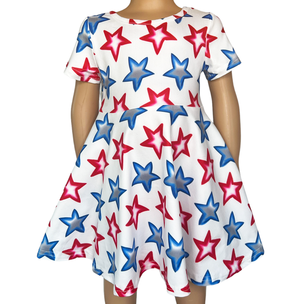 SELONE Red White Blue Shirt Dresses Red White Blue Shirt Dresses Summer  Dresses Cropped Ball Gown Short Sleeve Crewneck Dress American Flag  Clothing Perfect for Independence Day Celebration Navy XL 
