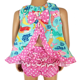 AnnLoren Baby and Big Girls Mermaid Swing Tank Top Spring Summer Separates
