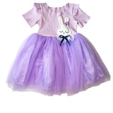Girls Boutique Lilac Purple Tulle Easter Bunny Party Dress