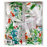 AnnLoren Baby Layette Boys Dinosaur Onesie Pants Cap 3pc Gift Set Clothing Sizes 3M - 18M