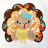 AnnLoren Big Little Girls Autumn Floral Turkey Tunic & Leggings Holiday Clothes