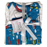 AnnLoren Baby Boys Layette Cars Trucks Onesie Pants Cap 3pc Gift Set Clothing