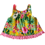 AnnLoren Baby Girls Tropical Hawaiian Swing Tank Top