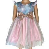 AL Limited Girls Glittery Sparkle Tulle Princess Party Dress