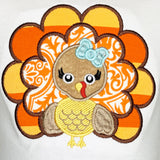 AnnLoren Big Little Girls Autumn Turkey Tunic & Leggings Holiday Thanksgiving Clothes