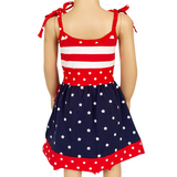 AL Limited Girls 4th of July Patriotic Red White and Blue Dress